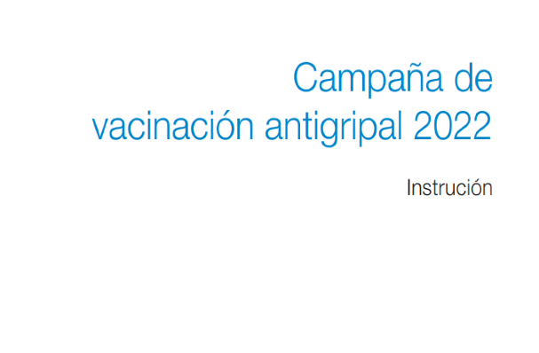 Instrucción de la campaña de vacunación antigripal
